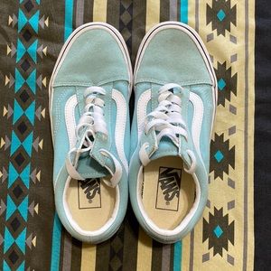 Size 6.5 woman’s teal VANS